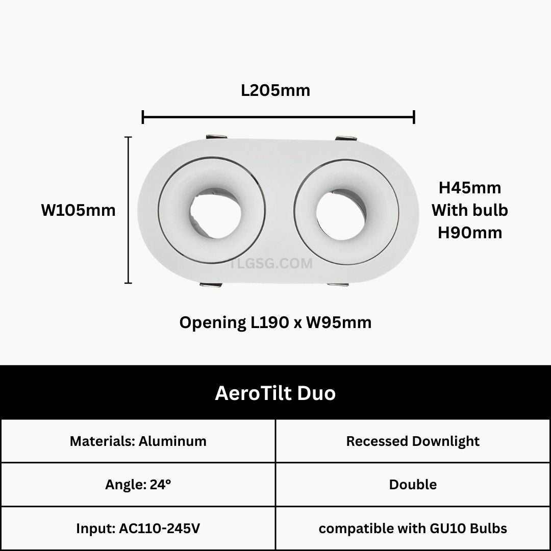 AeroTilt GU10 Holder