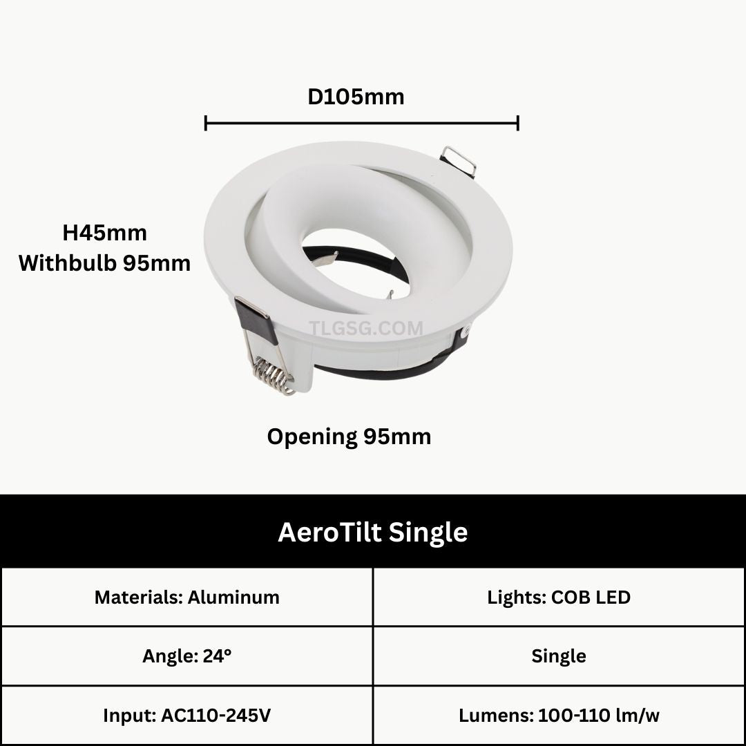 AeroTilt GU10 Holder - THE LIGHTING GALLERY