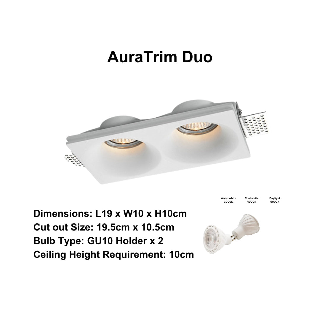 AuraTrim Gypsum Downlight - THE LIGHTING GALLERY