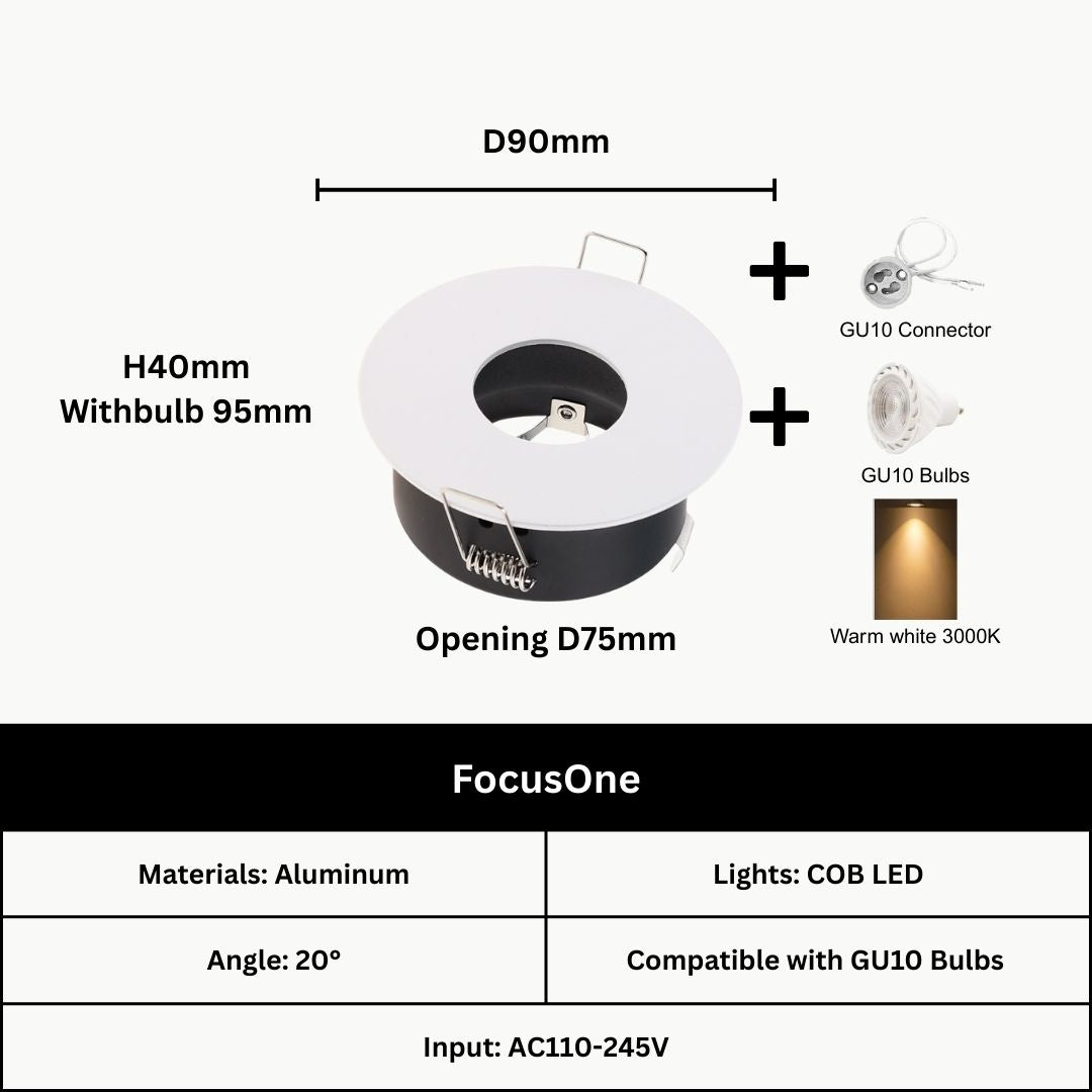 LunaFrame GU10 Holder - THE LIGHTING GALLERY
