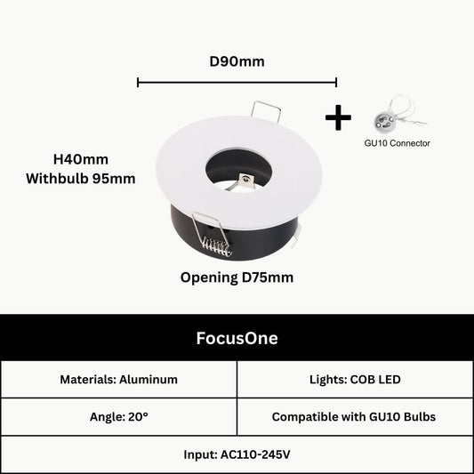 LunaFrame GU10 Holder - THE LIGHTING GALLERY