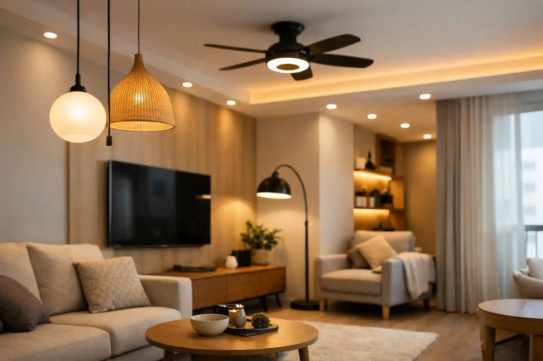 7 HDB Living Room Lighting Example Ideas - THE LIGHTING GALLERY