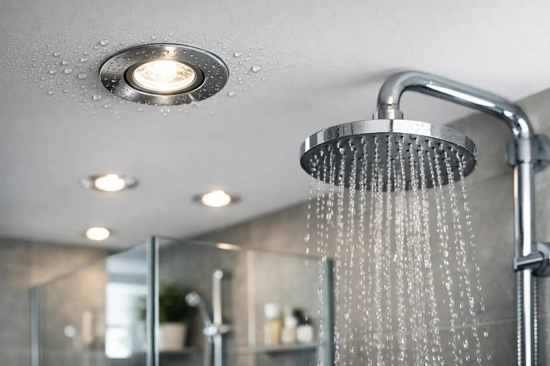 Bathroom IP Rating for Downlights Explained - THE LIGHTING GALLERY