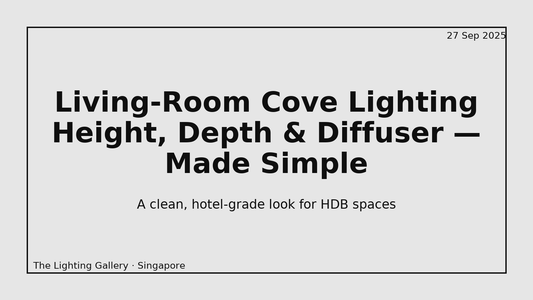 Living-Room Cove Lighting: Height, Depth & Diffuser — Made Simple - THE LIGHTING GALLERY