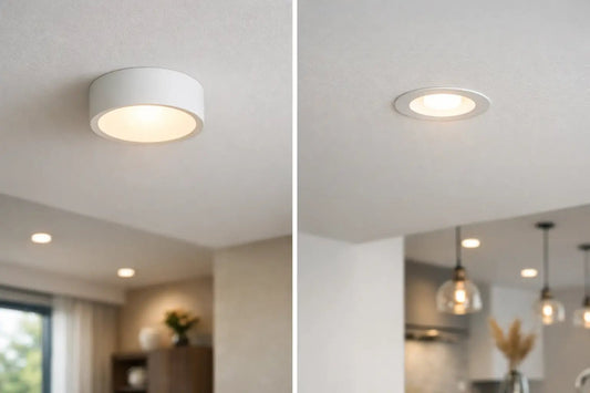 Surface Downlight vs Recessed Downlight - THE LIGHTING GALLERY