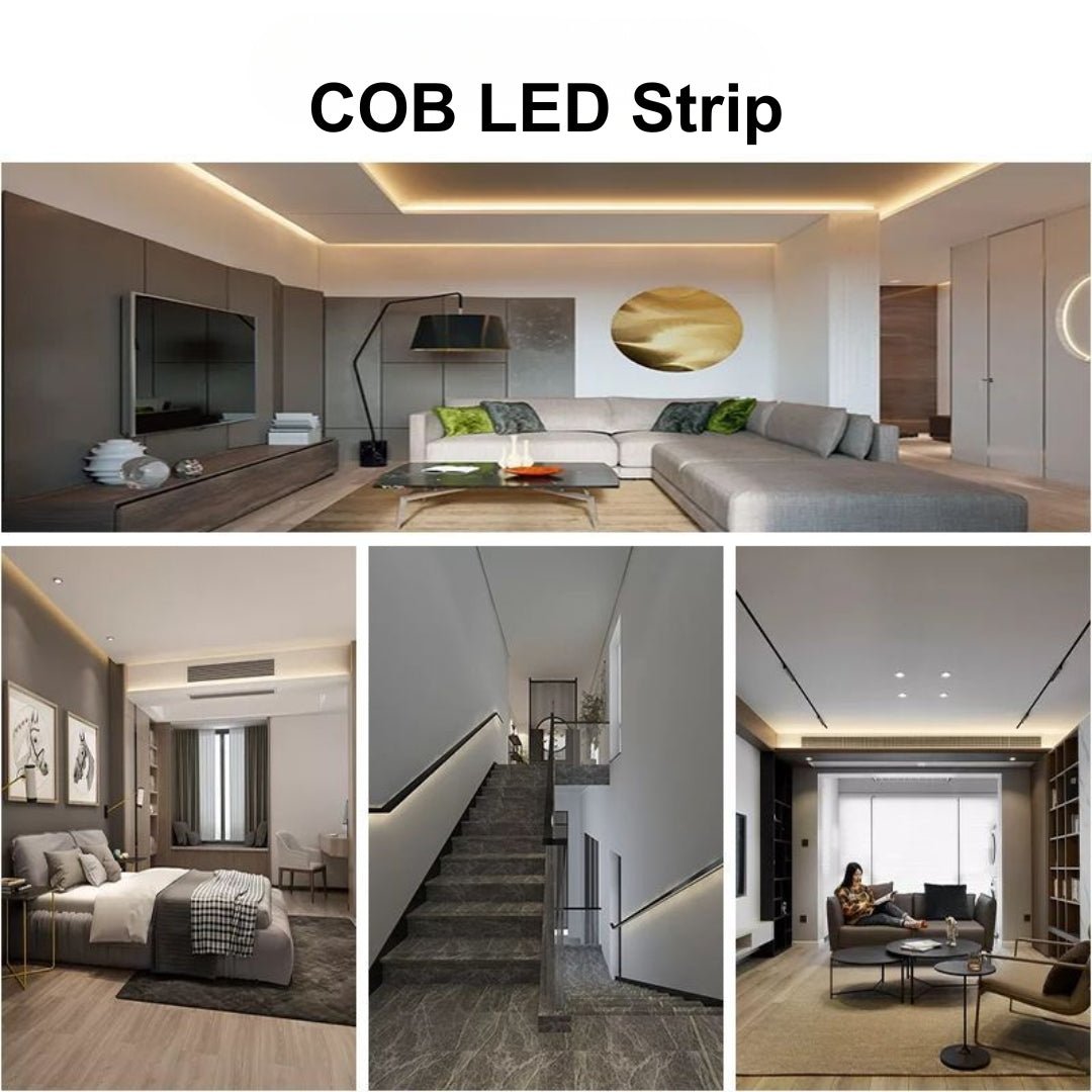 COB LED strip installed in HDB false ceiling cove Singapore