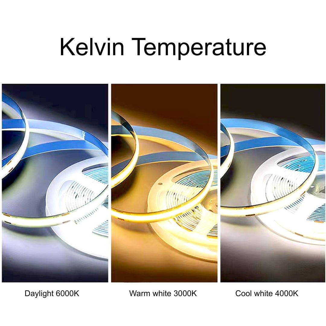 10m COB LED Strip 8mm – Dotless 24V CRI95+ Lighting - THE LIGHTING GALLERY