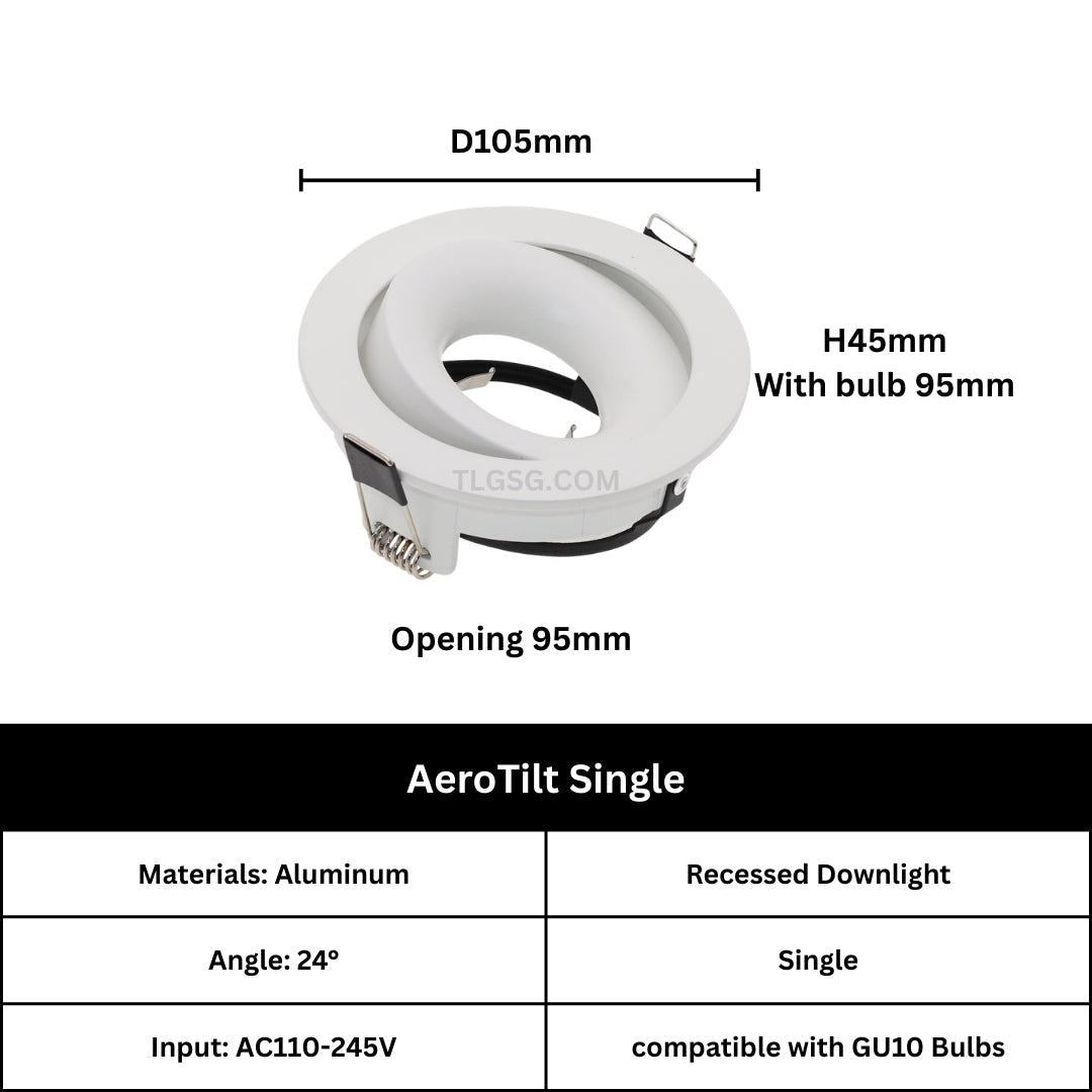 AeroTilt GU10 Holder - THE LIGHTING GALLERY