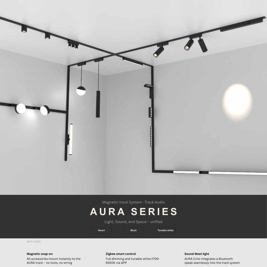 Zigbee magnetic track light system for Singapore condo and HDB