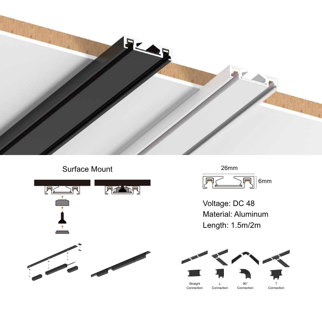 AURA SERIES Magnetic Track Light - THE LIGHTING GALLERY