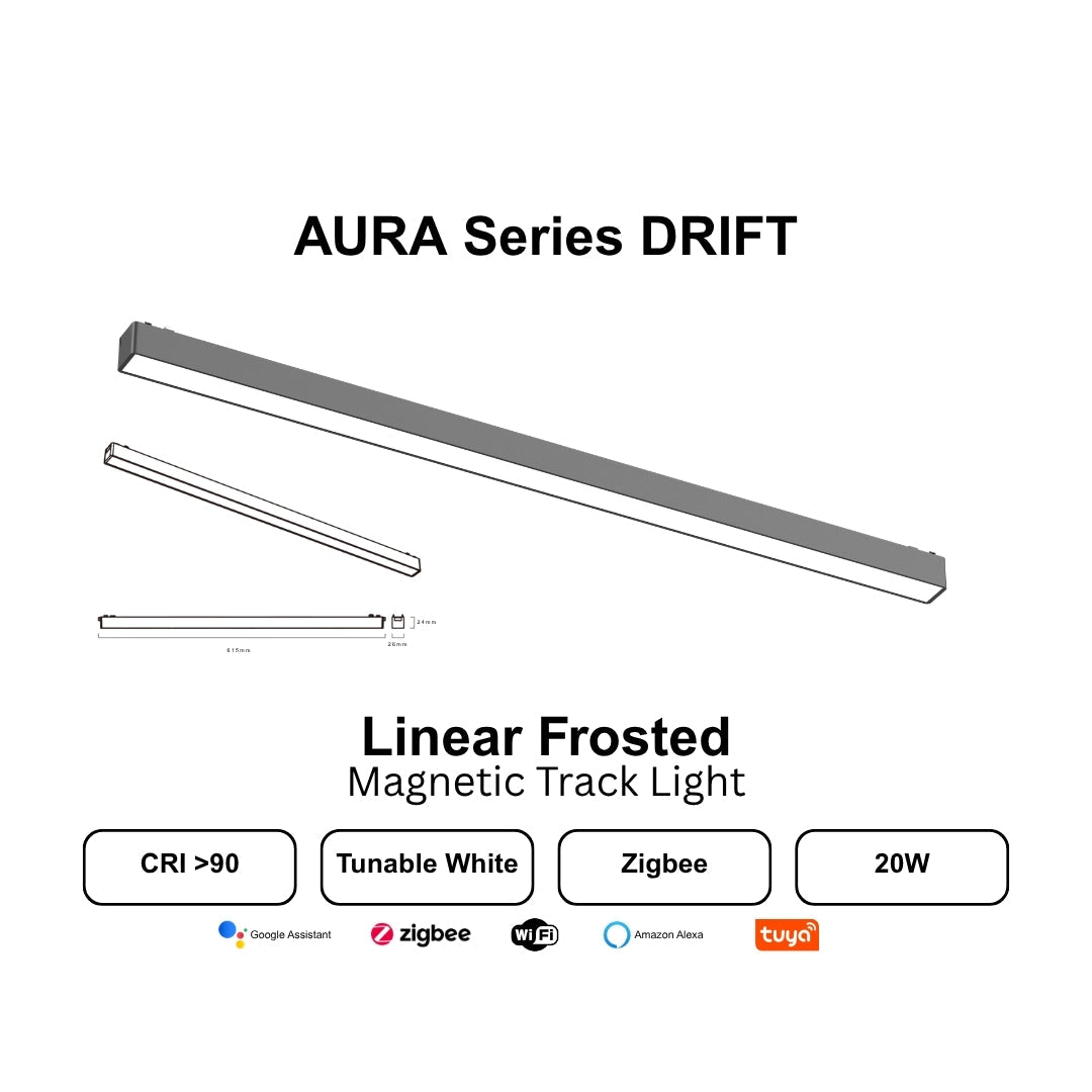 AURA SERIES Zigbee Smart Magnetic Track Light - THE LIGHTING GALLERY
