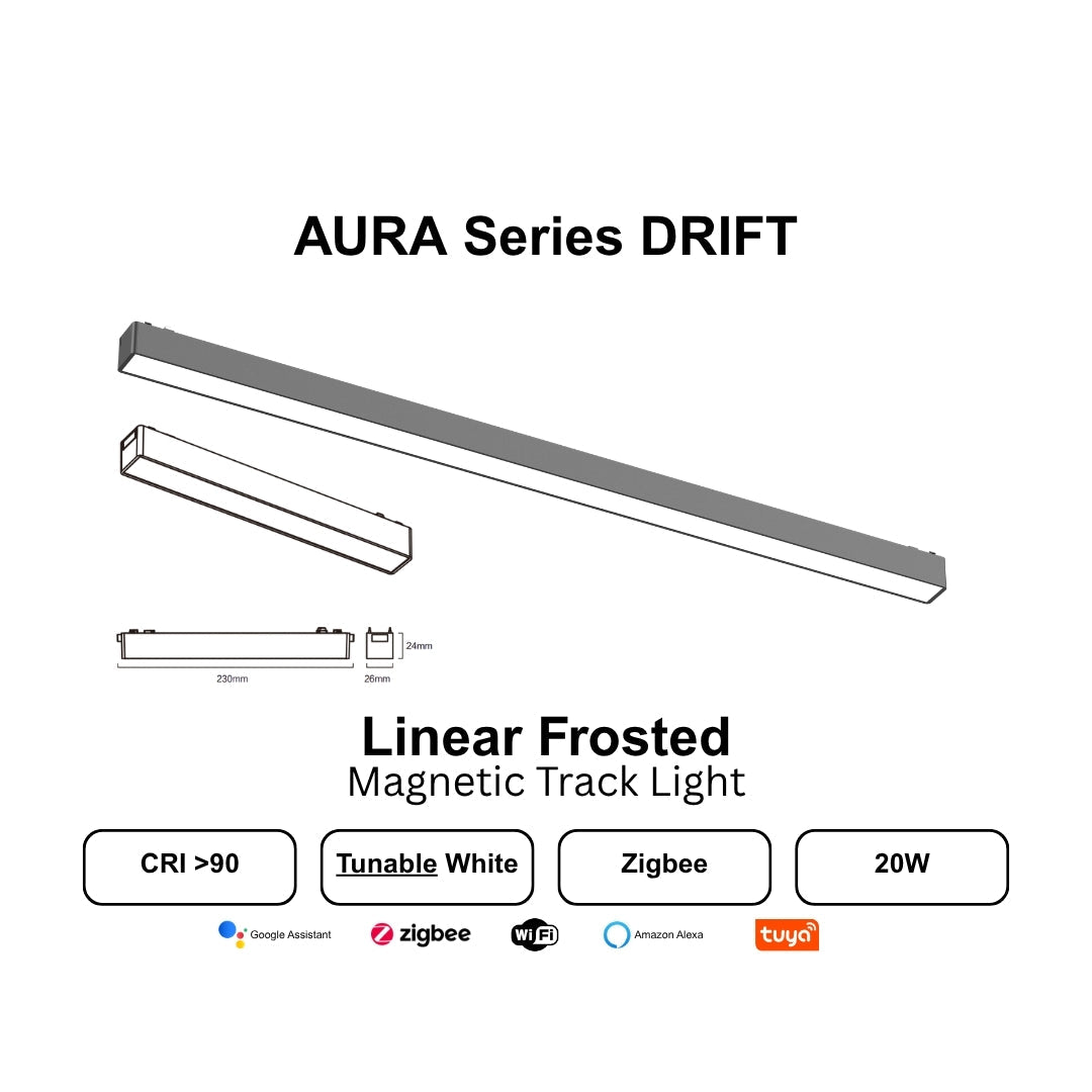 AURA SERIES Zigbee Smart Magnetic Track Light - THE LIGHTING GALLERY