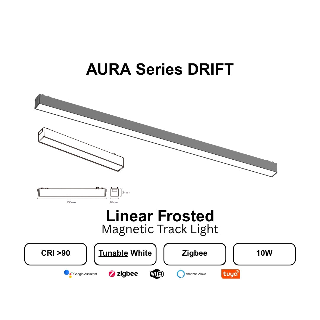 AURA SERIES Zigbee Smart Magnetic Track Light - THE LIGHTING GALLERY