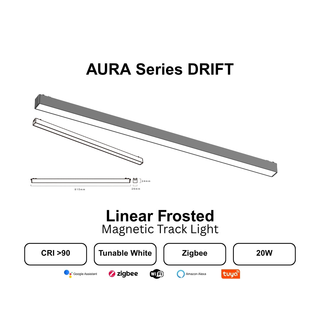 AURA SERIES Zigbee Smart Magnetic Track Light - THE LIGHTING GALLERY