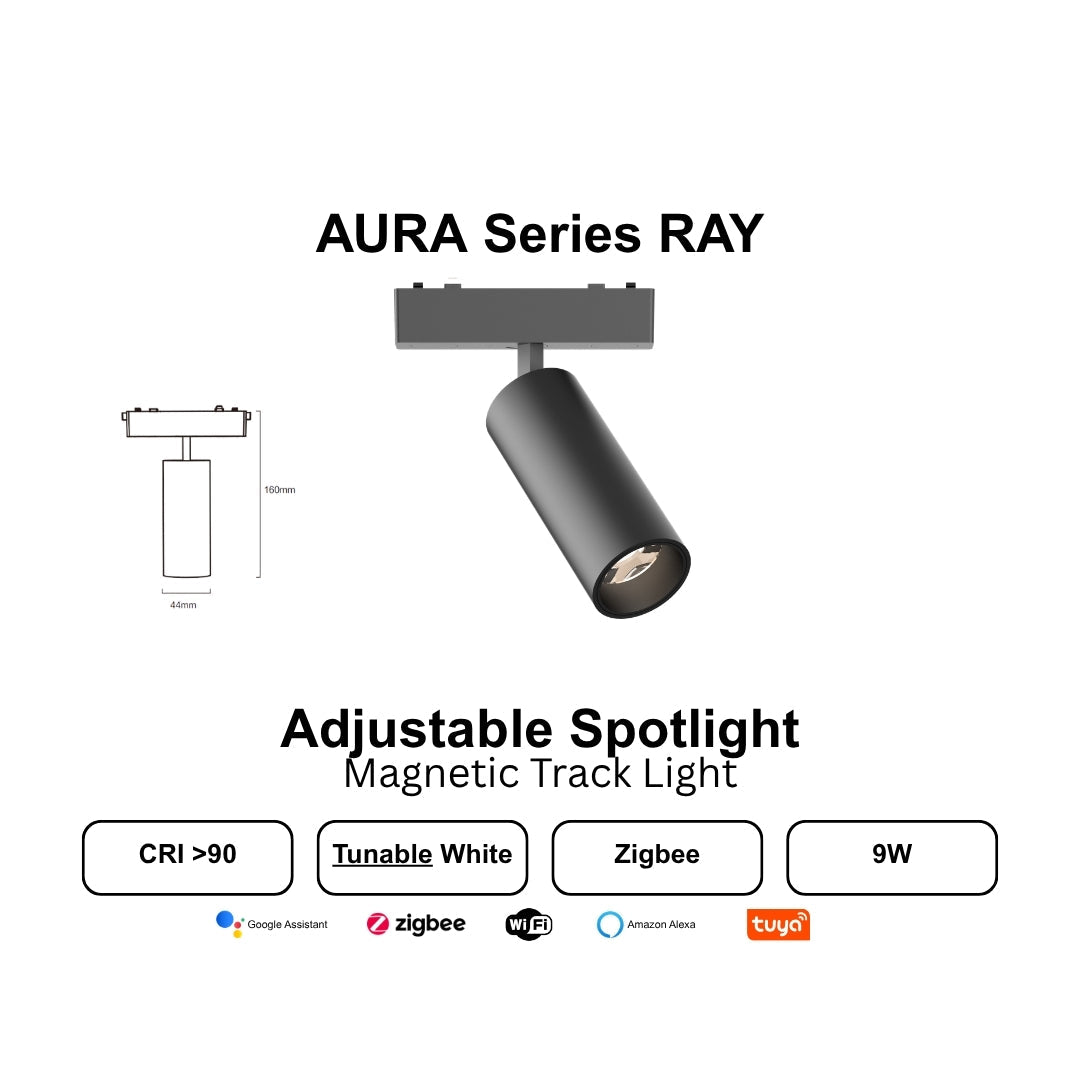 AURA SERIES Zigbee Smart Magnetic Track Light - THE LIGHTING GALLERY