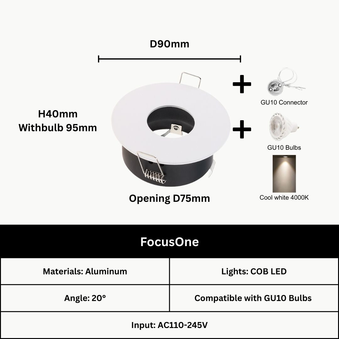 LunaFrame GU10 Holder - THE LIGHTING GALLERY