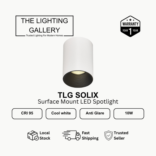 SOLIX 10W Surface Mount LED Spotlight - THE LIGHTING GALLERY